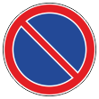 Дорожный знак 3.28 «Стоянка запрещена» (металл 0,8 мм, II типоразмер: диаметр 700 мм, С/О пленка: тип Б высокоинтенсив.)